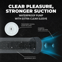 silicone vagina - Penio pompa Pumped Engage, Gun Metal - 2 nuotrauka