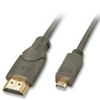 Lindy HDMI Kabelis High Speed an Micro HDMI A/D 4K60Hz 0.5m