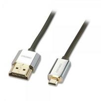 Lindy HDMI High Speed Kabelis an Micro HDMI CROMO Slim 1m