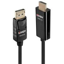 Lindy DisplayPort an HDMI Kabelis 4K60Hz Aktiv 0.5m
