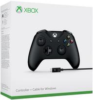xbox controller cable - XBOX ONE Wireless Controller + Cable for Windows Black (Juodas) - 4 nuotrauka