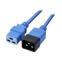 250v maitinimo laidas - Lindy IEC-Netzverlängerung C19 auf C20 blau 3m extern bulk - 1 nuotrauka