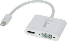 Lindy Mini-DisplayPort an HDMI 4K & VGA Adapteris Aktiv