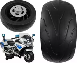 elektromobiliai vaikams bmw - Lean Cars galinis ratas BMW R1200 elektriniam motociklui, minkštas EVA - 1 nuotrauka