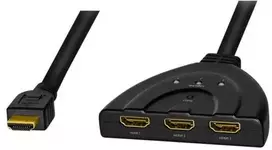 LogiLink HD0040 HDMI skirstytuvas 1x3/3x1, 4K/30Hz, CEC, Juodas (Black)