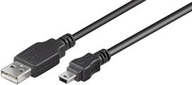 MicroConnect USB-A į Mini USB-B 10m Juodas (Black)