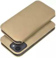 OEM DUAL POCKET Book Dėklas Xiaomi Redmi Note 13 Pro Plus 5G Auksinis (Gold)
