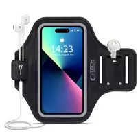 rankos - Tech-Protect M4 Universal Sport Dėklas ant Rankos - Juodas (Black) - 1 nuotrauka