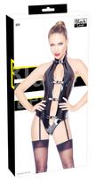 Black Level Vinyl Body Buckle xl Seksuali lateksinė apranga