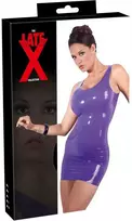 latekso apranga - Late X Latex Mini Dress purple L Seksuali lateksinė apranga - 1 nuotrauka