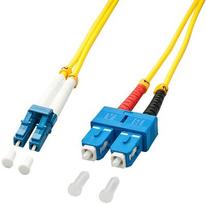 Lindy 3.0m OS2 LC - SC Duplex - 3 m - OS2 - LC - SC - Male/Male - Geltona