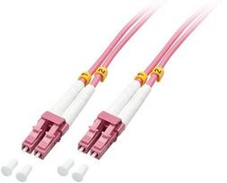 Lindy 46343 Duplex Fiber Optic Cable, OM4 LC/LC 5 m Rožinė