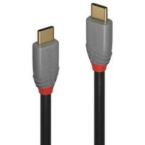 usb type c laidas - Lindy USB 3.1 Kabelis Typ C/C 5A PD Anthra Line M/M 1.5m - 1 nuotrauka