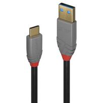 lindy anthra line - Lindy USB 3.1 Kabelis Typ A/C 5A PD Anthra Line M/M 1.5m - 1 nuotrauka
