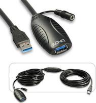 usb prailginimo - Lindy USB 3.0 Aktiv-Verlängerung Typ A/A M/F 10m - 1 nuotrauka