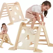 medinis zaislas - Viga medinis laipiojimo trikampis 44708, Montessori - 1 nuotrauka