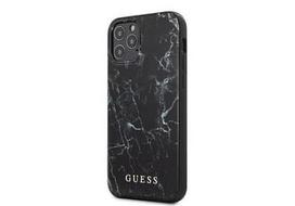 iphone 12 mini dekliukas - Nugarėlės dėklas Guess iPhone 12 5.4''PC/TPU Marble Cover Black - 1 nuotrauka