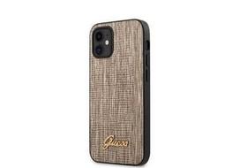 Nugarėlės dėklas Guess iPhone 12 5.4'' Lizard Cover Gold