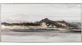 Home4you Oil Painting w/ Frame 50x100cm Mountains