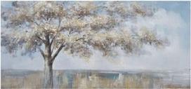 Home4you Print Picture Oil On Canvas 70x150cm Single Tree 83727