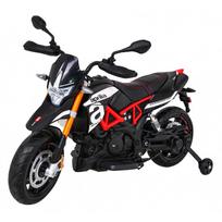 elektrinis motoroleris vaik - Elektrinis motociklas Aprilia, Black - 1 nuotrauka
