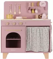 Little Dutch medinė žaidimų virtuvėlė, rožinė (Pink)