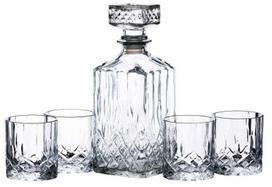 Barcraft viskio stiklinių ir grafino rinkinys, 900 ml/200 ml, 5 vnt
