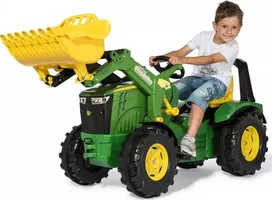 traktoriuko su - Rolly Toys RollyX-Trac Premium John Deere 8400R, žalia (Green) - 1 nuotrauka