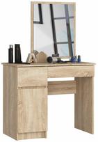 ermitazas stalai - Kosmetinis staliukas Akord Furniture Factory CLP P-2/SL, ruda sp., 142 cm x 50 cm x 90 cm - 1 nuotrauka