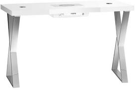kosmetinis stalas baltas - Kosmetinis staliukas ActivEshop Momo 04-SL, balta sp., 76 cm x 60 cm x 120 cm - 1 nuotrauka