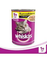 WHISKAS konservuotas kačių maistas su vištiena 400 g