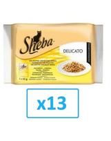 SHEBA Delicato drobiowe dania 4 x 0.085 kg x13