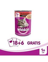 WHISKAS Puszka wołowina w sosie 400 g x24