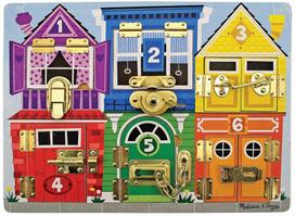 spiningas - Melissa & Doug lavinamoji lenta Motoriktafel Schlösser, įvairių spalvų - 1 nuotrauka