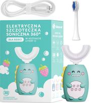 elektriniai dantu sepeteliai vaikams - Simed U formos S838 elektrinis dantų šepetėlis, žalias - 1 nuotrauka