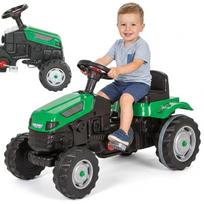 traktoriaus ratai - Woopie Farmer GoTrac pedalinis traktorius, žalias (Green) - 1 nuotrauka