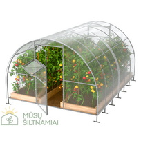 Šiltnamis Agro Plius Jėga (3.0 pločio): Danga - 4mm, ilgis - 8m