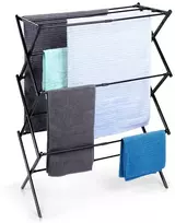 Vileda drabužių džiovyklė, juoda (Black) 44,5-75x37,5x105 cm