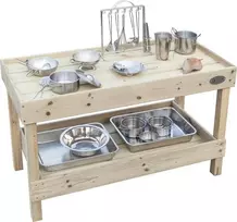 maza spintele - CLASSIC WORLD EDU medinis lauko virtuvės stalviršis 6927049070129 - 1 nuotrauka