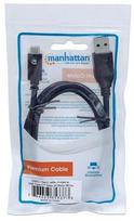 usb to usb c cable 2 m - Manhattan Cable USB to USB Black 1 m - 3 nuotrauka
