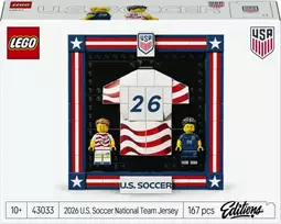LEGO Editions 2026 m. JAV futbolo rinktinės marškinėliai 43033