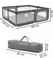 vaiku zaidimu aikstele - Springos Vaikų maniežas HA7528, 150 x 180 cm - 1 nuotrauka