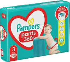 PAMPERS Active Baby Pants, 3 dydis, 76 vnt.