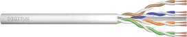 tinklo kabeliai utp cat 6 - DIGITUS CAT 6 U-UTP patch cable raw length 305m paper box AWG 26/7 LSZH simplex color grey - 1 nuotrauka