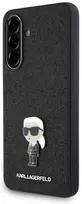 galaxy a36 5g - Karl Lagerfeld "Fixed Glitter Ikonik Logo Metal Pin Case for Samsung Galaxy A36" Juodas (Black) - 1 nuotrauka