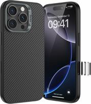 Benks iPhone 16 Pro Magnetic Armor Pro Kevlar Case - Juodas (Black)