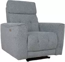 elektriniai foteliai - Fotelis reglaineris Home4you BOSCO, melsvai pilkas (Bluish Grey) - 1 nuotrauka