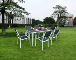 Lauko baldų komplektas Novelly Home Sak-156, pilkas (Gray), 6 vietų
