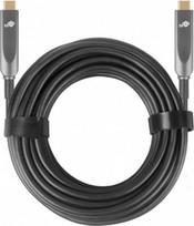 optinis usb kabelis - TB USB-C į USB-C optinis vaizdo kabelis 4K hibridinis 5 m Juodas (Black) - 1 nuotrauka