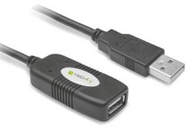 active usb extension cable - Techly Active Extension Cable USB M / USB F Black 10m - 2 nuotrauka